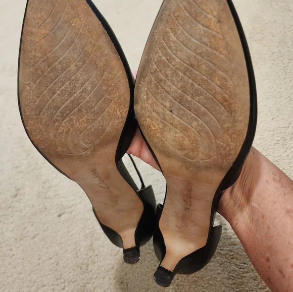 Clarks Collection Black Ankle Strap Women's Shoes Kitten Heel Sz 9M - Picture 5 of 5